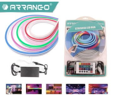 Arrango NEON LED traka RGB s daljinskim upravljačem 5m