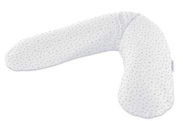 Theraline Originalna navlaka za trudnički jastuk, pamuk, 190 cm, bijela s plavim cvjetovima