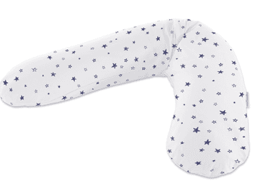 Theraline Original navlaka za trudnički jastuk, pamuk, 190 cm, bijele zvijezde