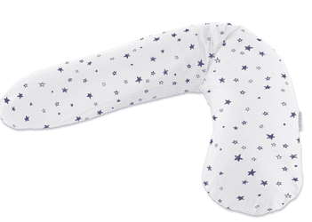  Theraline Original navlaka za trudnički jastuk, 100% pamuk, 190 cm, bijele zvijezde.