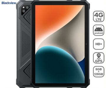Blackview TAB ACTIVE 6 tablet, 10.1, 4G, 8GB+128GB, IPS, remen, + olovka, crna
