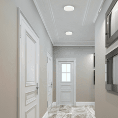 Abruzzo Okrugla stropna lampa 18 cm LED 12W bijela Vera Eko-Light