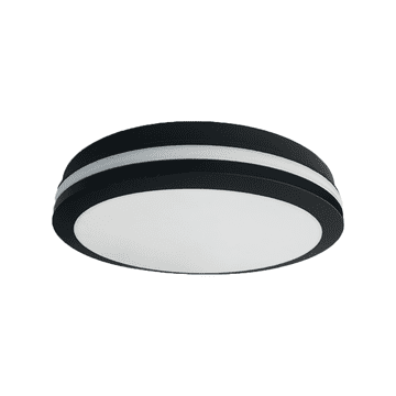 Abruzzo Okrugla stropna lampa 18 cm LED 12W crno/bijela Marlon Eko-Light