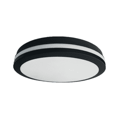 Abruzzo Okrugla stropna lampa 22 cm LED 18W crno/bijela Marlon Eko-Light