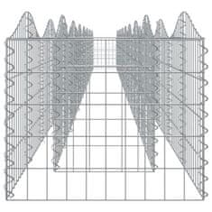 Vidaxl Lučna gabionska povišena gredica 800x50x50 cm pocinčano željezo