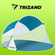 Trizand Samorasklopivi plažni šator 190 x 120 x 90 cm Trizand 20974 Plavo-bijeli