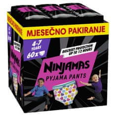 Pampers Ninjamas pidžama hlače, za djevojčice, 4-7 godina, 60/1