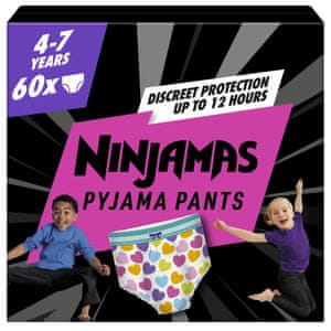  Pampers Ninjamas pidžama hlače, za djevojčice, 4-7 godina, 60/1  