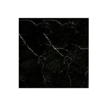 Netscroll Samoljepljive PVC naljepnice za pod i zid, crno-bijeli mramorni uzorak, vodootporne, protiv ogrebotina, 10 kom, 30x30 cm, FloorMarble