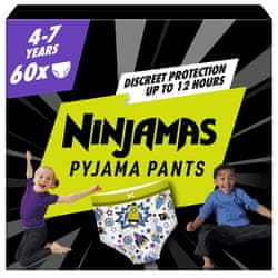  Pampers Ninjamas pidžama hlače, za dječake, 4-7 godina, 60/1  