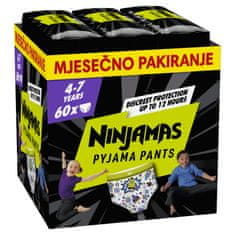 Pampers Ninjamas pidžama hlače, za dječake, 4-7 godina, 60/1