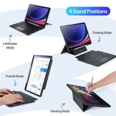 Dux Ducis DK maskica s tipkovnicom za Samsung Galaxy Tab S9, crno
