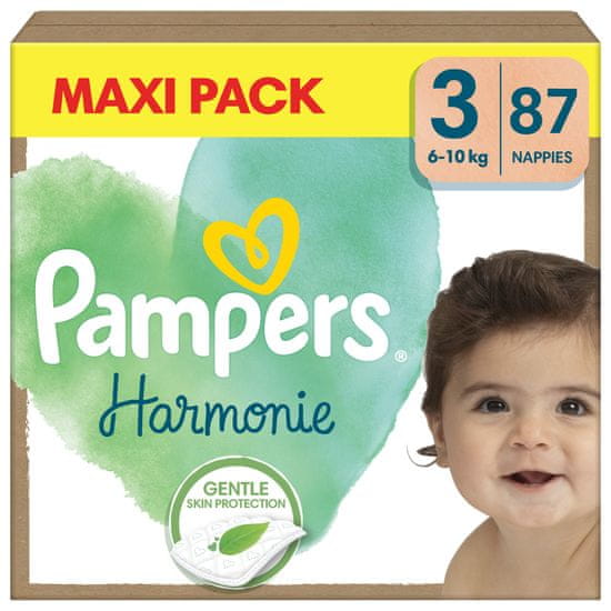 Pampers Harmonie pelene, 6-10 kg, 87/1 (Mega pakiranje)