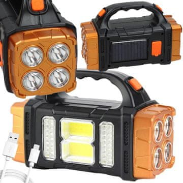 Verkgroup 3 u 1 baterija. solarna LED COB svjetiljka 1500mAh USB powerbank
