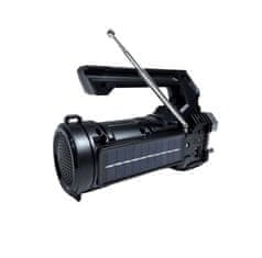 Hitelektro 4V1 AK. Solarna ručna svjetiljka FM Bluetooth zvučnik USB SD