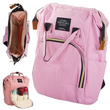 Torba plecak za kolica za kolica, ružičasta 36x16x27 (60) GAB_A