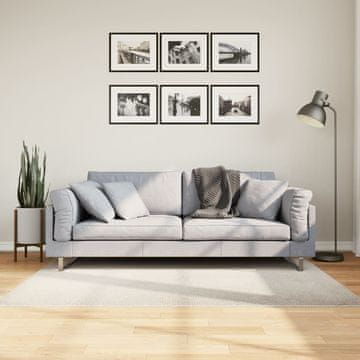 Vidaxl IZA tepih, niski flor, krem, 120x170 cm