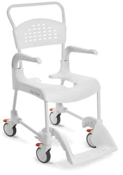 ETAC Clean invalidska kolica s funkcijom WC-a Clean invalidska kolica za WC i tuš, širina/visina sjedala 48x55 cm - (4 kočnice), snježno bijela