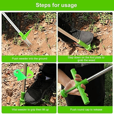 Vixson Ručni alat za uklanjanje korova s korijenom, ekološka vadilica trave za vrt bez saginjanja | SPINOUT