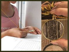 Luniks Elegantno povećalo za čitanje sa zlatnim lancem - 5x povećanje