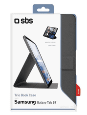 SBS Pro maskica za Samsung Galaxy Tab S9, preklopna, crna