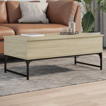 Vidaxl Klub stolić, hrast Sonoma 100x50x40 cm