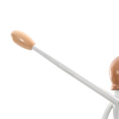 Vidaxl Stalak za kapute bijeli 176 cm od željeza obloženog prahom