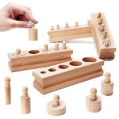 MG Montessori Sorters drveni cilindrični utezi