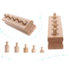 MG Montessori Sorters drveni cilindrični utezi