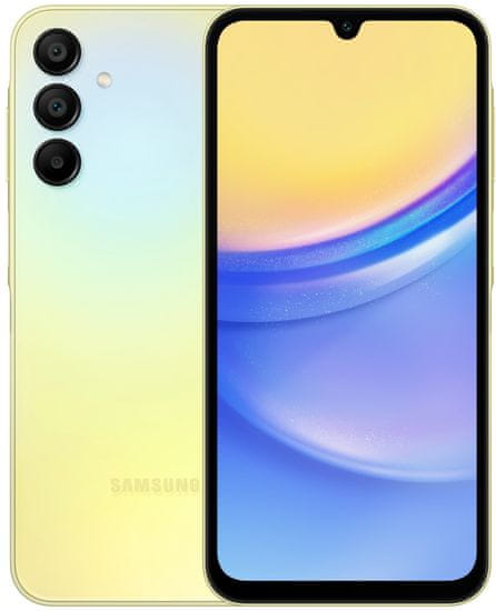 Samsung Galaxy A15 5G pametni telefon, 4 GB/128 GB, žuti (SM-A156BZYDEUE)