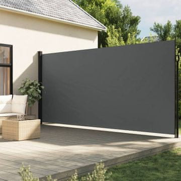 Vidaxl Bočna tenda na namatanje antracit 200x300 cm