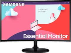 Samsung S24C360EAU monitor, 60,96 cm (24), FHD, VA, zakrivljen (LS24C360EAUXEN)