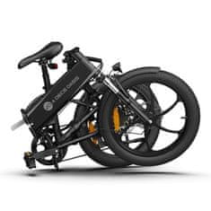 ADO A20+ električni bicikl, sklopivi, crna