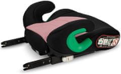 MoMi VENKO dječja autosjedalica, ISOFIX, i-Size, mekana podloga, za djecu 135-150 cm, roza-crna