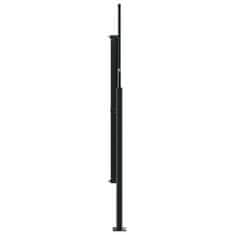 Vidaxl Uvlačiva bočna tenda smeđesiva 160 x 600 cm