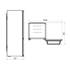 VOX electronics IKK2460E ugradbeni kombinirani hladnjak