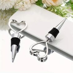 HOME & MARKER® Vinski čep za bocu – vakuumski, hermetički, metalni, očuvanje svježine vina | CORKLOCK