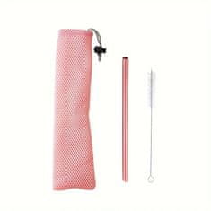 HOME & MARKER® Romantična višekratna slamka u obliku srca, za kavu, čaj i koktele, rose gold | HEARTSTRAW