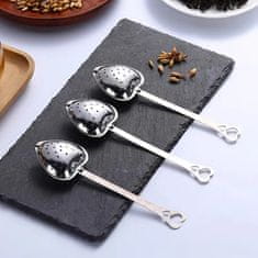 HOME & MARKER® Cedilo za čaj u obliku srca – inox, višekratno, praktičan infuzer za labavi čaj | INFUSPOON