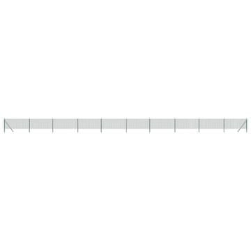 Vidaxl Ograda od žičane mreže zelena 0,8 x 25 m od pocinčanog čelika