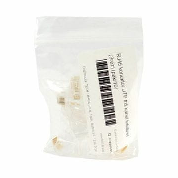 Intellinet RJ45 konektor CAT.6+ UTP tvrdi kabelski paket/10 790604