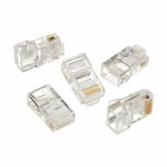 Gembird RJ45 konektor CAT.5e UTP tvrdi kabelski paket/10 LC-8P8C-001/10