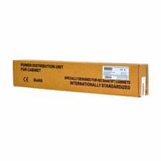 EFB razdjelnik za stalak 8x220V ALU+prekidač crni EK631DE.2
