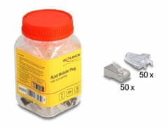 Delock RJ45 konektor CAT.6 FTP Easy Connect pakiranje/50 66905