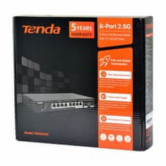 Tenda 2,5 Gigabajtni preklopnik s 8 portova, 2x SFP, TEM2010F