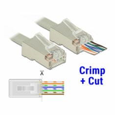 Delock RJ45 konektor CAT.6 FTP krimpovanje i rezanje pakiranje/20 86454