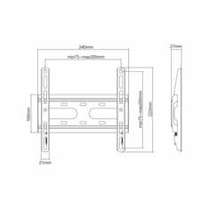 S-box Zidni nosač za TV PLB-2522F-2 crni