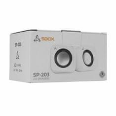 S-box Prijenosni zvučnik bijeli SP-203