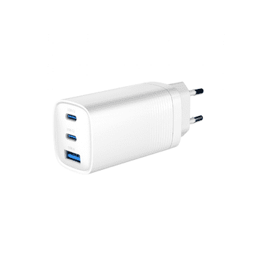 Gembird Punjač 1x USB QC3.0, 2x USB-C PD 65W GaN bijeli