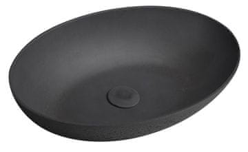 SAPHO Antracitno Mat Beton Umyvadlo FORMIGO za Radnu Površinu, 60x40 cm